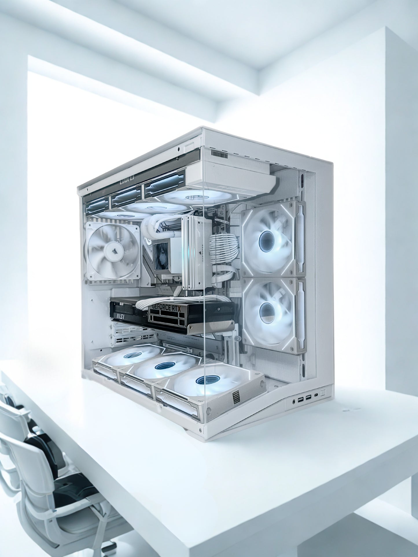 ALL Lian Li White O11 Mini V2 Gaming PC | 7800X3D + RTX 5070 Ti 16GB