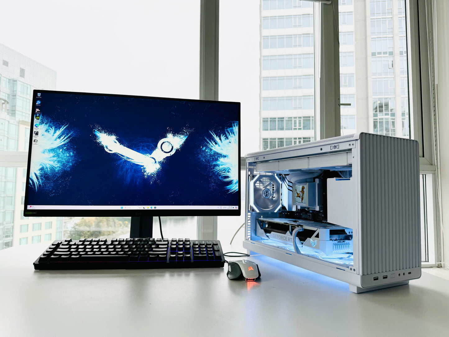 🔥 White Compact Pro Gaming PC - Ryzen 9 9950X, RTX 4070 Ti 16GB, 64GB RAM, 2TB - Ready to Perform!