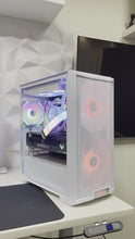Load and play video in Gallery viewer, Amazing White PC RtX 4080 16GB +  i5 14600k f + 32GB DDR5 Ram + Wifi
