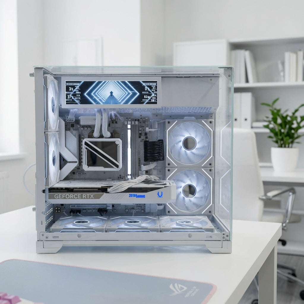 🎮 White Gaming PC | Ryzen 7 9800X3D | RTX 5070 | O11 Vision | 360 AIO