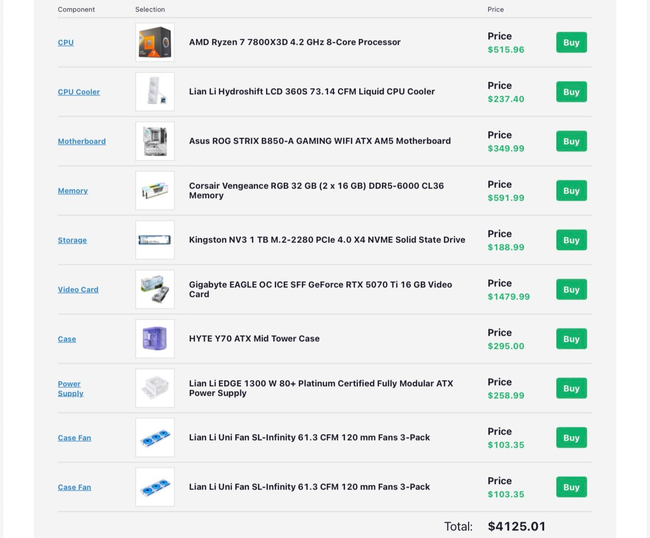 🔥 HYTE Y70 Gaming PC – Ryzen 7 7800X3D • RTX 5070 Ti • 32GB DDR5