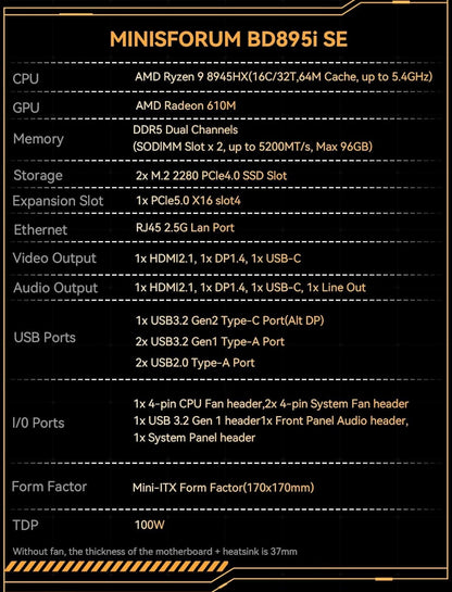 🎮 Fractal Terra Mini-ITX Powerhouse – Ryzen 9 16-Core / RTX 5080