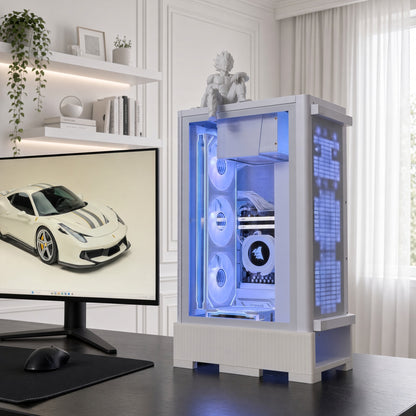 White Gaming PC | Ryzen 5 9600X | RX 9070 16GB | 32GB DDR5 | Warranty