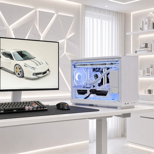 White Gaming PC | Ryzen 5 9600X | RX 9070 16GB | 32GB DDR5 | Warranty