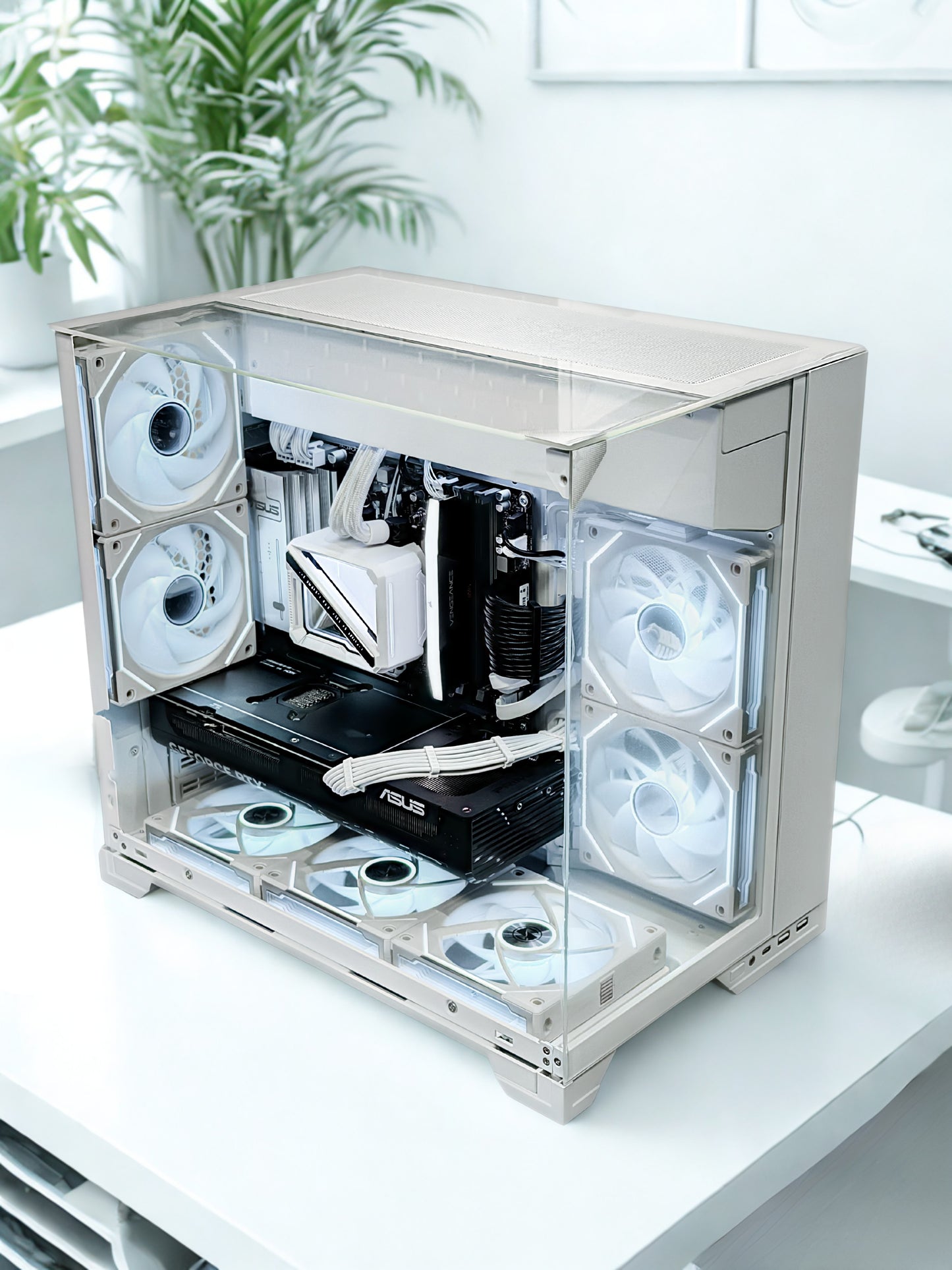 RTX 5080 Beast 🔥 4K Ultra Gaming PC • Brand New • White Lian Li Build