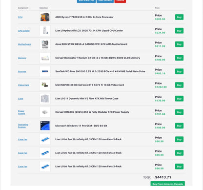 ALL Lian Li White O11 Mini V2 Gaming PC | 7800X3D + RTX 5070 Ti 16GB