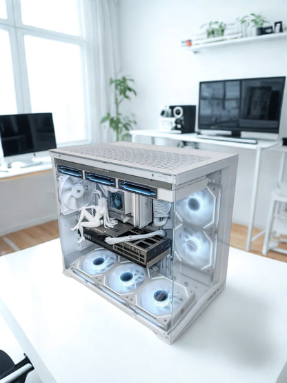ALL Lian Li White O11 Mini V2 Gaming PC | 7800X3D + RTX 5070 Ti 16GB