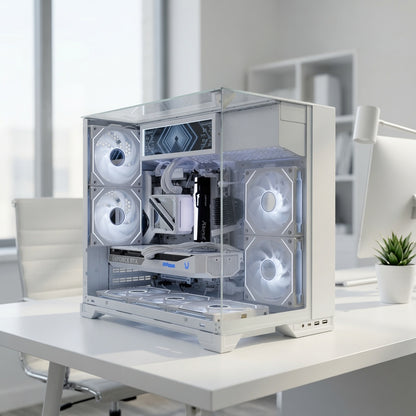 🎮 White Gaming PC | Ryzen 7 9800X3D | RTX 5070 | O11 Vision | 360 AIO
