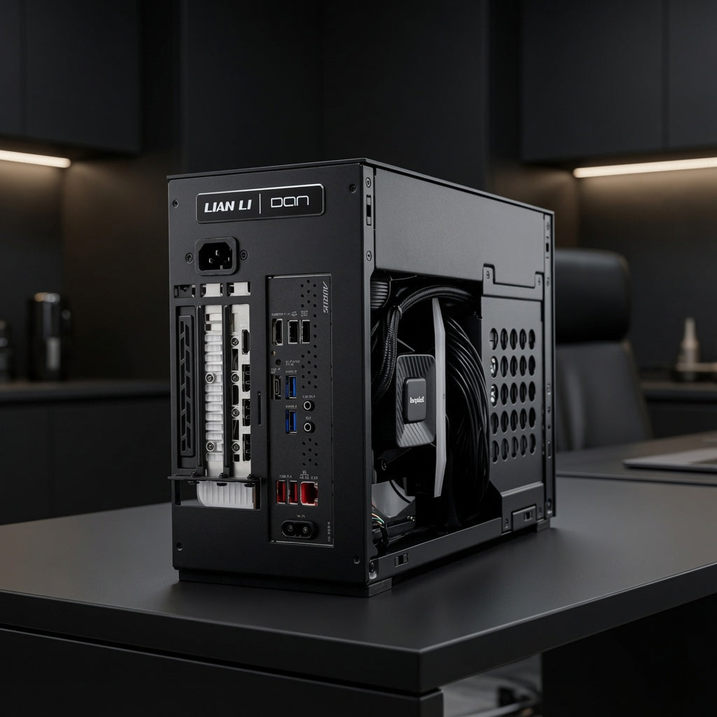 Mini ITX Gaming PC – Ryzen 7 7800X3D + RX 9070 XT (PCIe 5.0 Riser Cable)