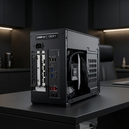 Mini ITX Gaming PC – Ryzen 7 7800X3D + RX 9070 XT (PCIe 5.0 Riser Cable)