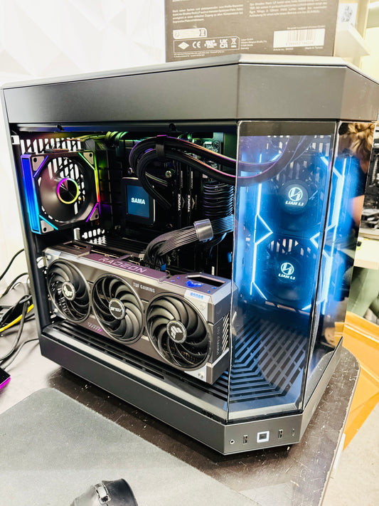 Ultra Gaming PC – RX 9070, Ryzen 9600X, 32GB DDR5, Liquid Cooling, HYTE Y60 | 1440p & 4K Ready
