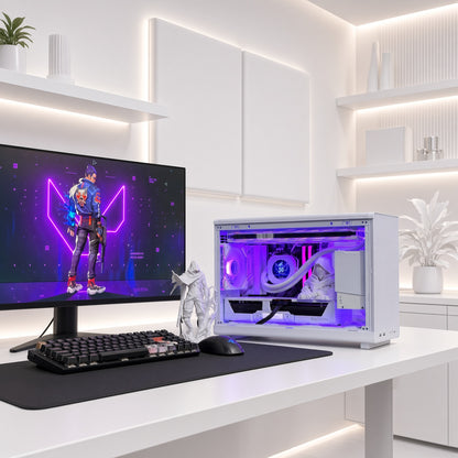 White Gaming PC | Ryzen 5 9600X | RX 9070 16GB | 32GB DDR5 | Warranty