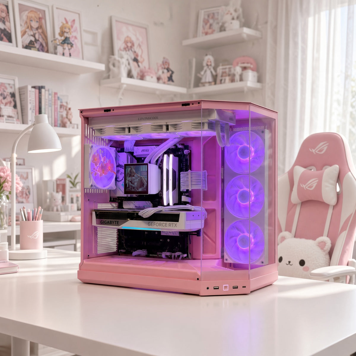 💕 Pink Dream PC – RTX 5070 Ti 16GB + 9800X3D