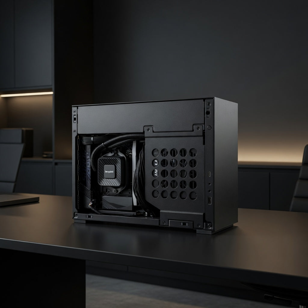 Mini ITX Gaming PC – Ryzen 7 7800X3D + RX 9070 XT (PCIe 5.0 Riser Cable)
