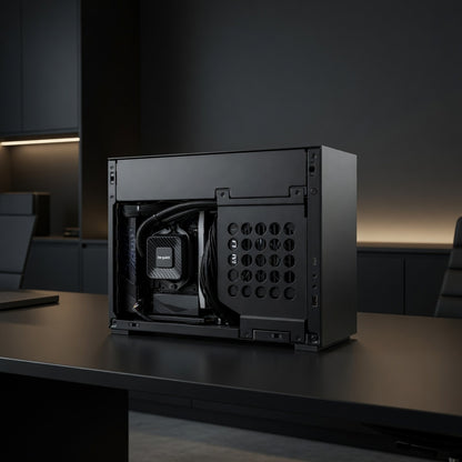 Mini ITX Gaming PC – Ryzen 7 7800X3D + RX 9070 XT (PCIe 5.0 Riser Cable)