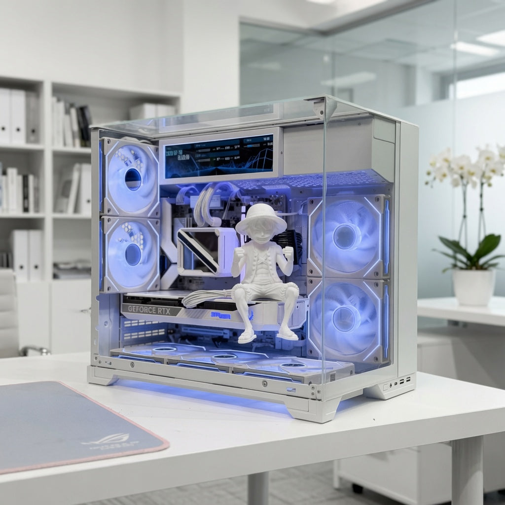 🎮 White Gaming PC | Ryzen 7 9800X3D | RTX 5070 | O11 Vision | 360 AIO