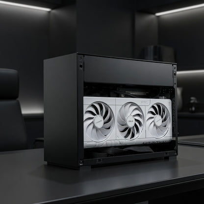Mini ITX Gaming PC – Ryzen 7 7800X3D + RX 9070 XT (PCIe 5.0 Riser Cable)