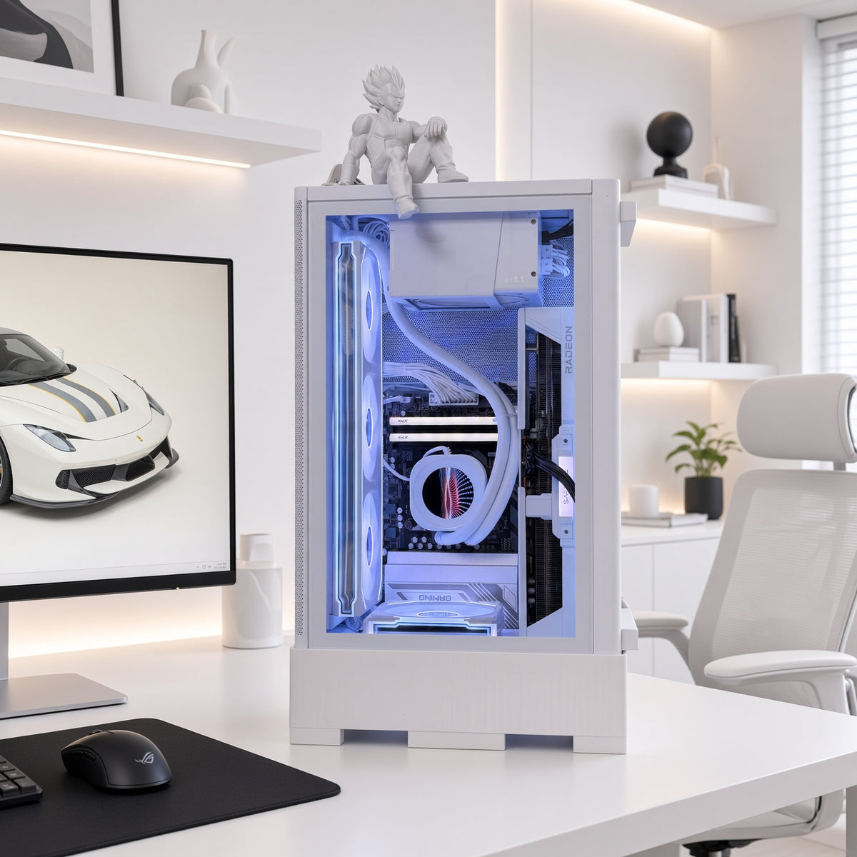 White Gaming PC | Ryzen 5 9600X | RX 9070 16GB | 32GB DDR5 | Warranty