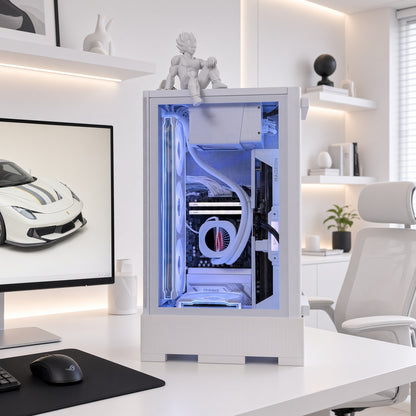 White Gaming PC | Ryzen 5 9600X | RX 9070 16GB | 32GB DDR5 | Warranty