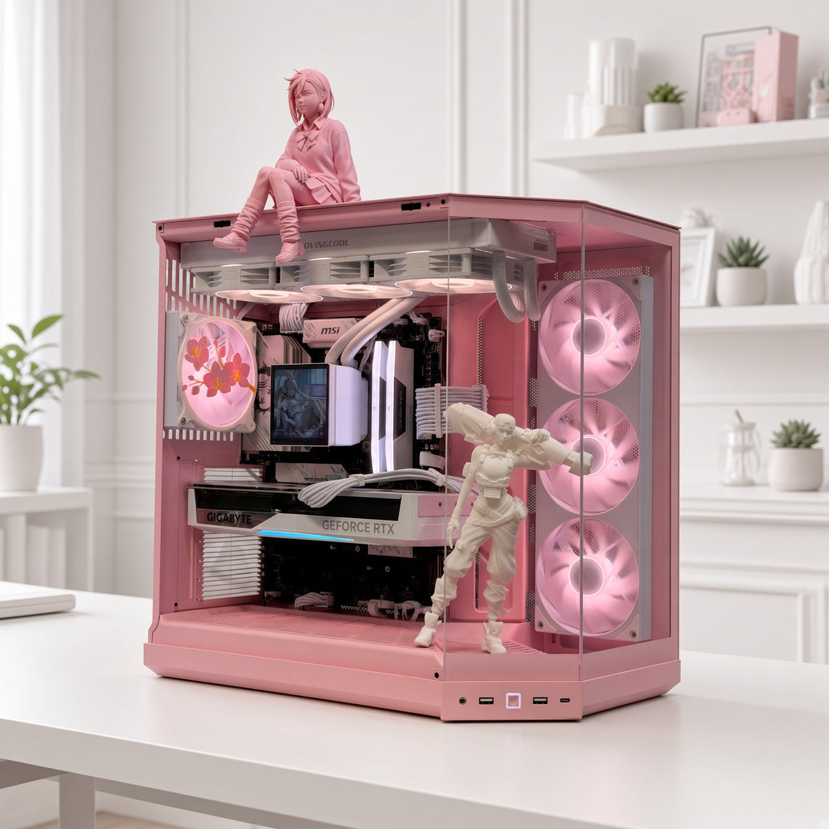 💕 Pink Dream PC – RTX 5070 Ti 16GB + 9800X3D