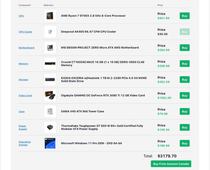 Gaming PC  Ryzen 7 9700X + RTX 3080 Ti DDR5 Best FPS Per Dollar 🎮